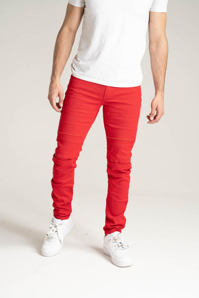 Taker Premium Stretch Twill Jean (Red)