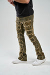 Taker Stretch Hunter Camo Stacked Pant (Olive)