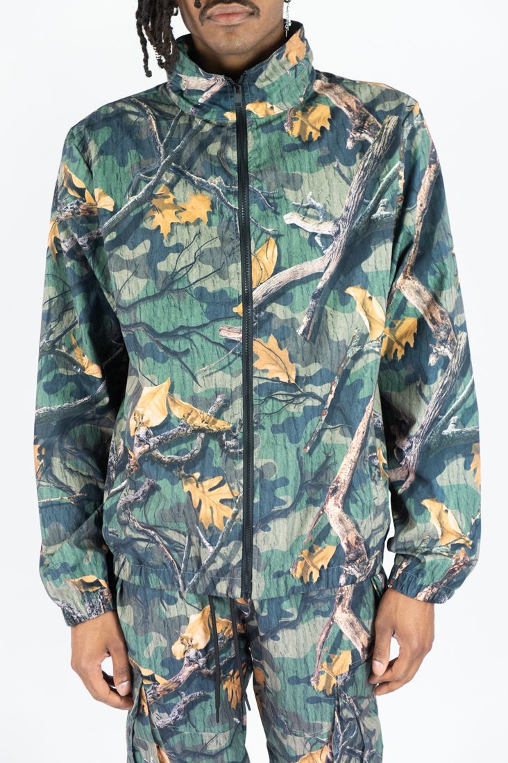 Rebel Minds Hunter Camo Zipup Windbreaker Jacket