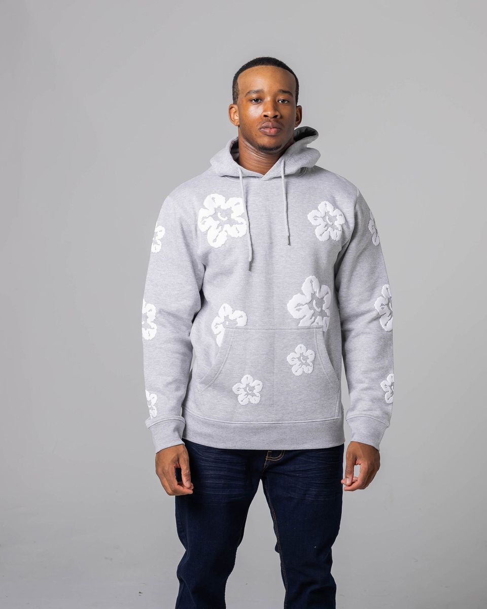 FWRD Denim Flower Hoodie (Grey)