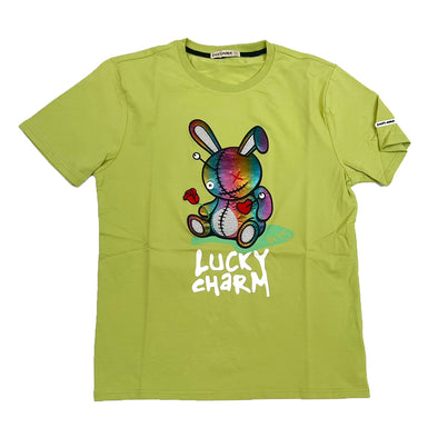 BKYS Lucky Charm Hologram Embroidered Patch Tee (Light Green)