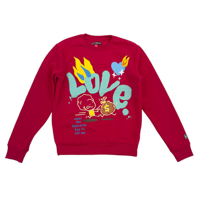 Black Pike Love Crewneck (Red) ($16.99 2 for $30)