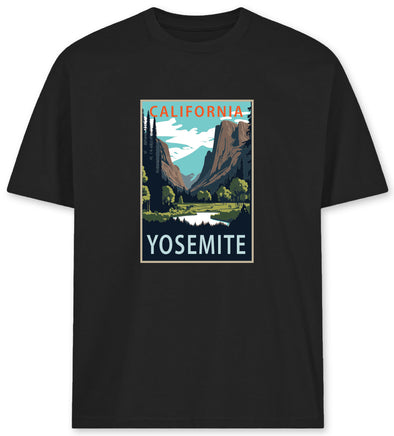 US Cotton California Yosemite Tee (Black)