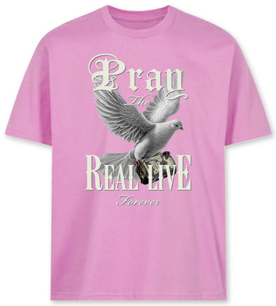 US Cotton Pray Tee (Candy Pink)