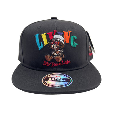 US Cotton Living My Best Life Snapback Hat (Black) / 2 for $15