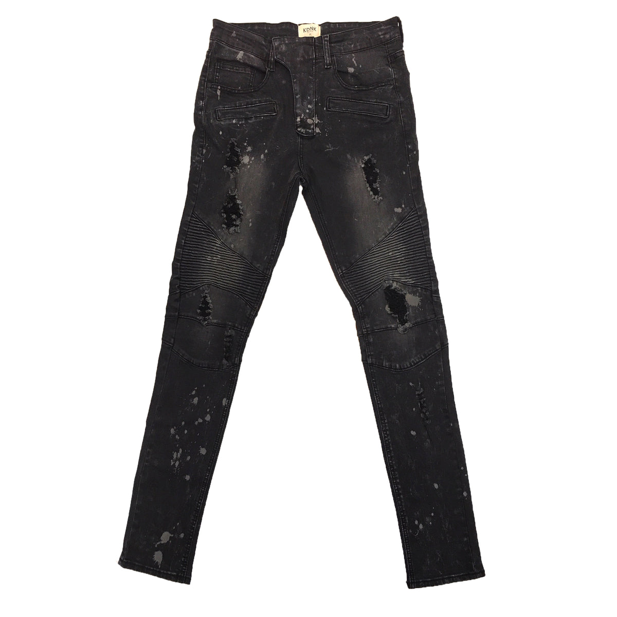 【COLOR iN ID】Track two-line denim pants Y2K CINCH Jeans Black Label Blue Writing Mens 35x32 Midrise