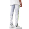 KDNK Tri-Striped Bleached Jean (Tinted Blue) - UPSTREAMERS