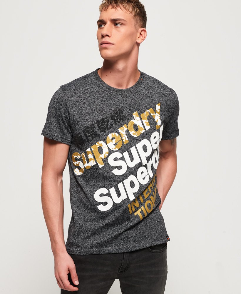 sweat à logo imprimé Hommes gris vêtements Superdry 4N0P5179 sweat à logo imprimé Hommes gris vêtements Superdry 4N0P5179