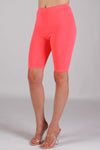 Red Fox Women's Biker Short (Neon Coral)