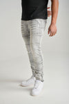 Spark 3D Crinkle & Cut Stretch Jean (Grey)