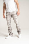 Taker Stretch Stacked Pant with Special Wash Effect (Grey)