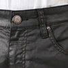Copper Rivet Wax Coated Stacked Jean (Black)
