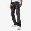 Copper Rivet Wax Coated Stacked Jean (Black)