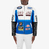 Copper Rivet PU Racing Jacket (Blue)