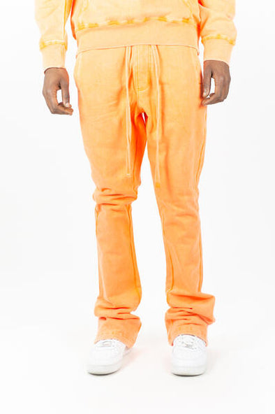 Ringspun Fleece Stacked Pant (Acid Orange)