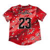 Black Pike Goat Baseball Jersey (Red)