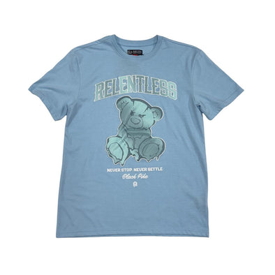Black Pike Relentless Patch Embroidred Tee (Sky Blue)