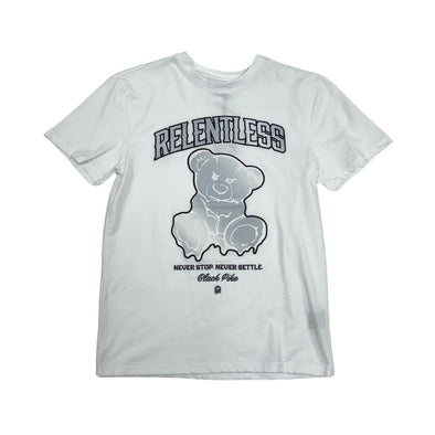 Black Pike Relentless Patch Embroidred Tee (White)