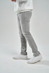Solutus Premium Stretch Slim Straight Fit Jean with 3D Crinkle (Grey)
