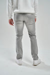 Solutus Premium Stretch Slim Straight Fit Jean with 3D Crinkle (Grey)