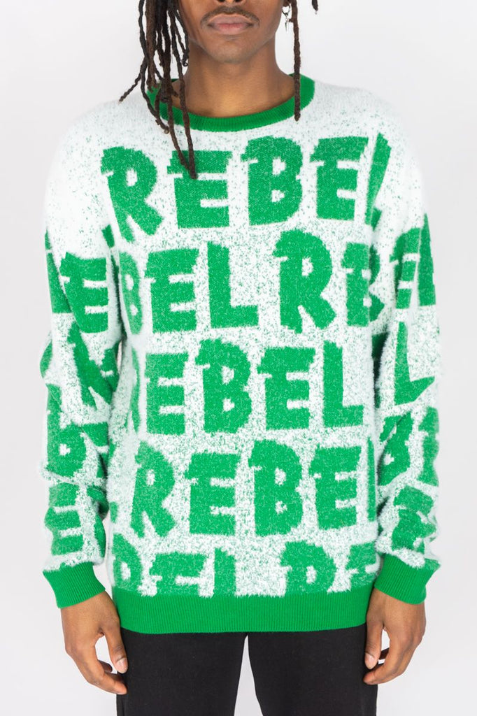Rebel Minds Crewneck Sweater Green