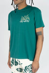 Rebel Minds Hustle Rose Tee (Hunter Green)