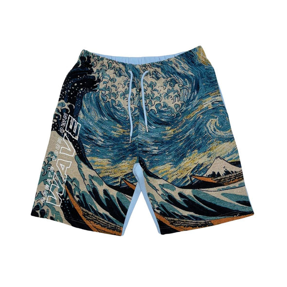 Blackpike Tapestry Wave Fleece Short (Sky Blue)