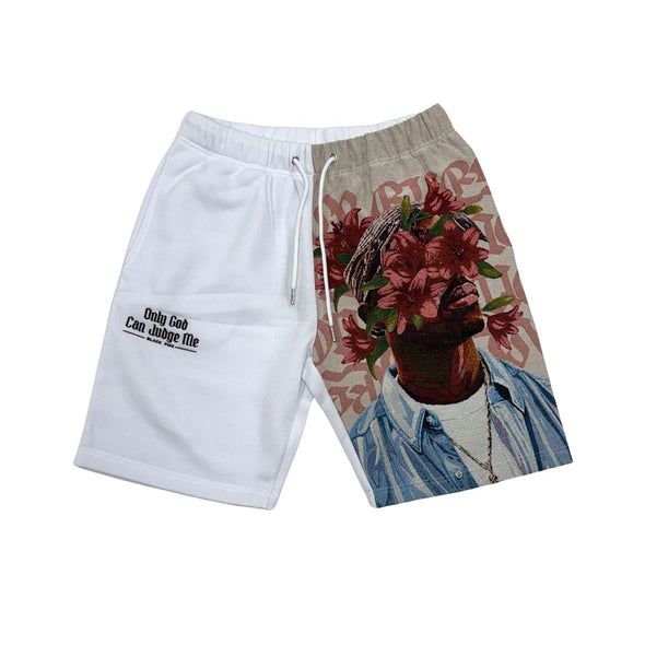 Blackpike Tapestry Only God Can Judge Me Fleece Short