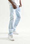 Taker Slim Straight Premium Cross Hatch Jean (Light Blue)