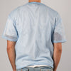 Majestik Shark Oversized Mesh Croptop Tee (Sky Blue)