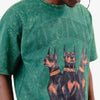 Copper Rivet Beware Oversized Tee (Forest)