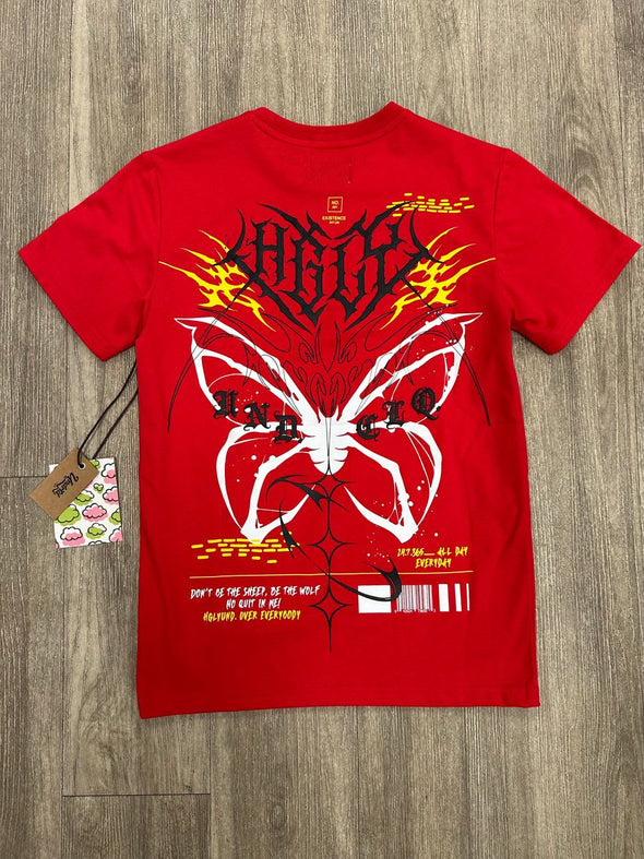 Highly Undrtd Tribal Wing Tee (Red)