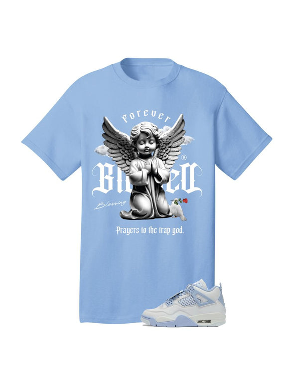 RS1NE Forever Blessed Angel Tee (Sky Blue)