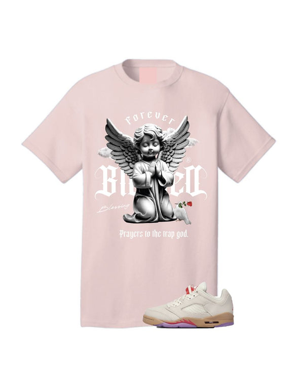 RS1NE Forever Blessed Angel Tee (Pink)