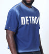 SD Sport Detroit Cropeed Rhinestone Tee