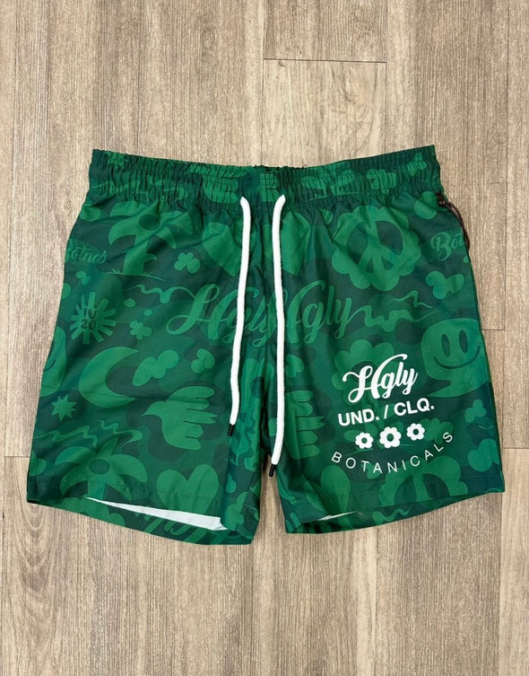 Highly Undrtd Botanical Board Short (Green)
