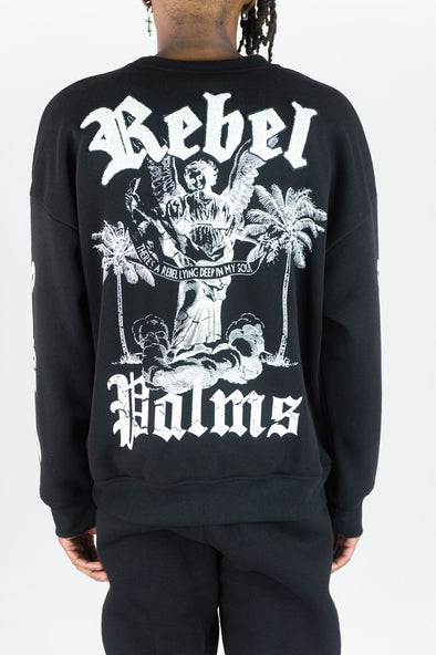 Rebel Minds Palms Crewneck (Black)
