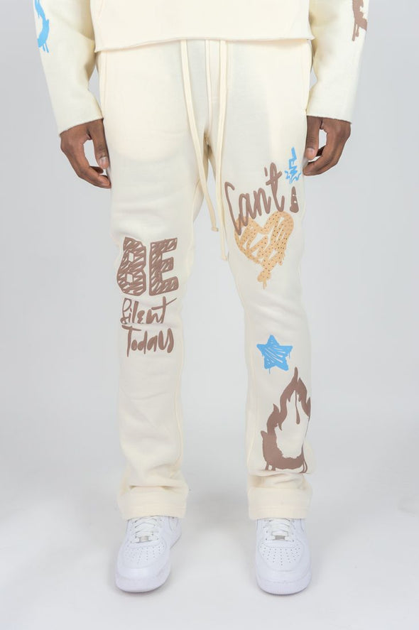 Rebel Minds Can't Be Fleece Stacked Pant