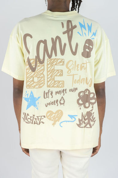 Rebel Minds Rhinestone Tee (Cream)