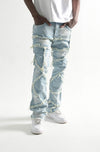 Taker Stretch Multi Patch Stacked Jean (Tint)