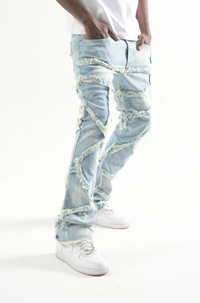 Taker Stretch Multi Patch Stacked Jean (Tint)