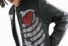Rebel Minds Rhine Stone Varcity Jacket
