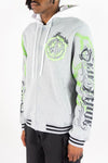 Rebel Minds Humble Fleece Varsity Jacket (Grey)