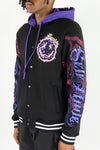 Rebel Minds Humble Fleece Varsity Jacket (Black)
