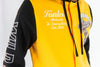 Rebel Minds Worriors Fleece Varsity Jacket (Gold)