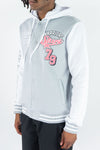 Rebel Minds Worriors Fleece Varsity Jacket (Grey)