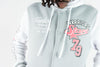 Rebel Minds Worriors Fleece Varsity Jacket (Grey)