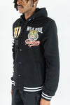 Rebel Minds Wild Soul Fleece Varsity Jacket (Black)