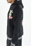 Rebel Minds Wild Soul Fleece Varsity Jacket (Black)