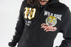 Rebel Minds Wild Soul Fleece Varsity Jacket (Black)